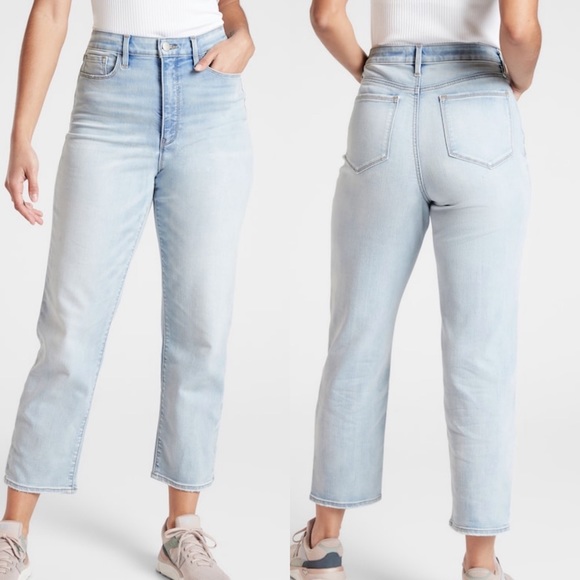 straight leg ankle jeans